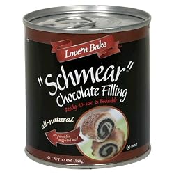 Love 'N Bake Schmear Chocolate Filling, All Natural , 12-Ounce Can (Pack of 6)