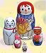 RAGGEDY ANN Birthday Russian Nesting Doll 5pc./6"