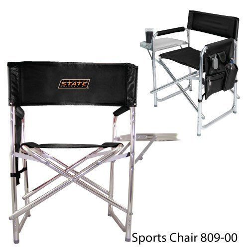 Oklahoma State Cowboys NCAA Sports Chair (Black) (Embroidered Logo)