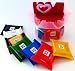 Love Heart Gift Jar Filled With Mini Premium Specialty Filled Chocolate Candies - Assortment Of Ritter Sport