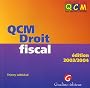 QCM : Droit fiscal 2003-2004
