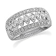 14K White Gold Diamond Anniversary Band - 0.50 Ct.