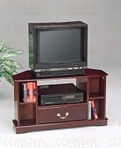 Mission Style Oak Finish 57" wide TV Stand Fully Assembled