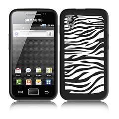 AIO Silikon H�lle Zebra Case Cover Tasche f�r Samsung Galaxy Ace S5830 Mit Film