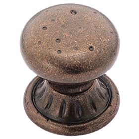 Amerock BP4485-RBZ Ambrosia Euro Stone Circle 1-1 4-Inch Diameter Knob, Rustic Bronze by Amerock