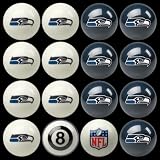 Seattle Seahawks Home and Away Complete Billiard Ball Set