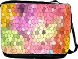 Rikki KnightTM Stained Glass Multi-color Design Messenger Bag - Book Bag - Unisex - Ideal Gift for all occassions!