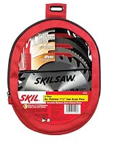 Skil 75348 7-Inch and 7-1/4-Inch All Purpose Saw Blade Combo Pack with 7-Inch Metal Cut-Off Blade, 7-Inch Masonry Cut-Off Blade, 7-1/4-Inch 150 Tooth Blade, and 7-1/4-Inch 24 Tooth Blade