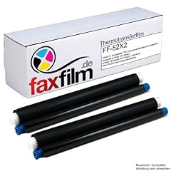 FAXFILM 2x kompatibler Ink-Film ersetzt Panasonic KX-FA52X / KXFA52X , Kapazit�t je 105 Seiten, schwarz