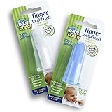 Baby Buddy Finger Toothbrush, Blue-Clear (Pack of 2)