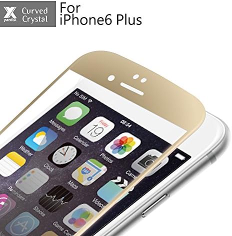 yardiX 3D Curved Crystal Screen protector for iPhone 6 plus 5.5" (Gold)