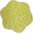 Handmade Centerpiece/ Doily in Bright Yellow (100% Hand-crocheted)
