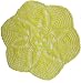 Handmade Centerpiece/ Doily in Bright Yellow (100% Hand-crocheted)