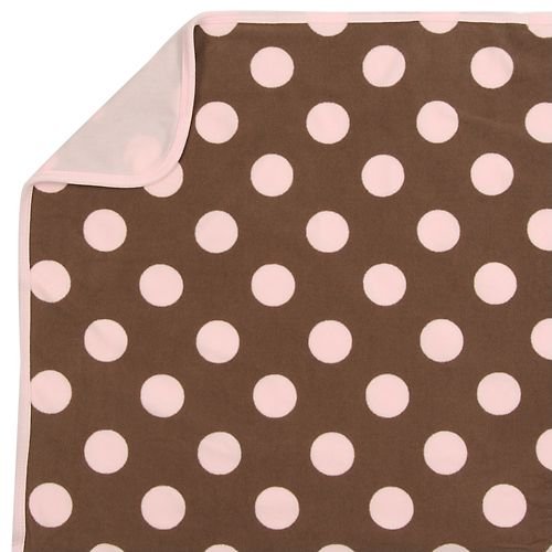 Carter's Cuddle-Me Fleece Blanket - Brown Dot product image