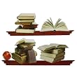 Bookshelf and Books Wall Stickers, Temporary Wall D&eacute;cor