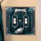 Philadelphia Eagles - NFL Art Glass Double Switch Plate Cover