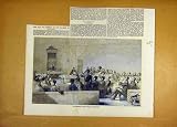 1853 ASSEMBLY BOYARDS WALLACHIA PEOPLE BUCHAREST PRINT