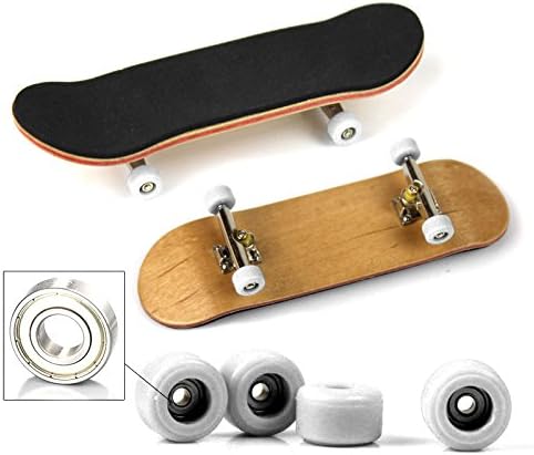 Lovesporter Novelty Toys Maple Finger Skateboard Fingerboard w Nuts Trucks - Basic Bearing Wheels