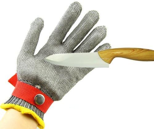 Xhan Safety Cut Proof Protect Glove 100% Stainless Steel Metal Mesh Butcher Gloves