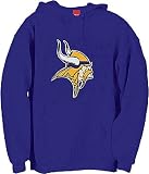 Minnesota Vikings NFL Logo Patch Tackle Twill Embroidery Hooded Sweatshirt By Reebok (M=40)