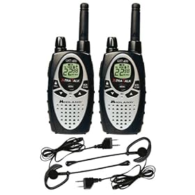 Midland Xtra Talk GXT400VP1 4 Watt, 22 Channel GMRS Radios with NOAA Weather Pair with Headsets
