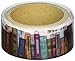 Roundtop Designer's Washi Masking Tape 20mm x 5m, Yano Design Series Natural, Book Shelf (YD-MK-001)