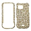 Leopard Cheetah Crystal Art bling cover faceplate for Samsung A897 Mythic