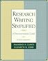 Research Writing Simplified: A Documentation Guide (5th Edition)
