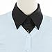 ANZERMIX Womens Detachable Blouse Half Shirts (Black,One Size)