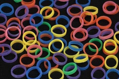 Neon - 3/16" - 3.5 Oz. - Orthodontic Elastic -For Braces - Dental Rubber Bands