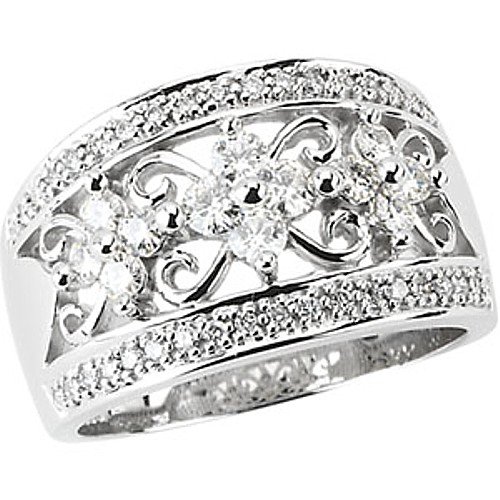 White Gold Diamond Ring Band