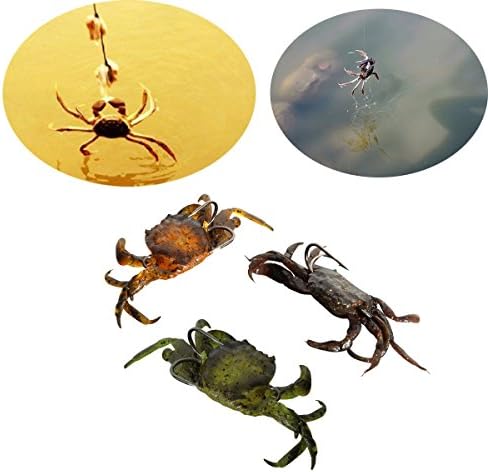 Soft Fishing Lures Artificial Crab Bait with Sharp Hooks Jigging Lure Sea Creature Fake Bait -Mountain Tops