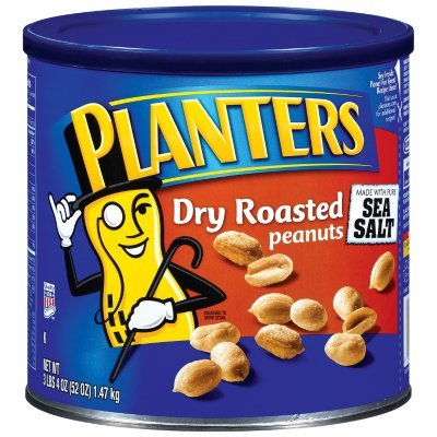 Planters Dry Roasted Peanuts, 52-Ounce Canisters (Pack of 2)