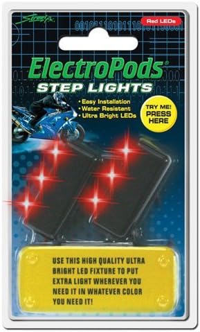 BUZTRONICS / STREET FX 2/PK STEP LIGHTS RED 1043041