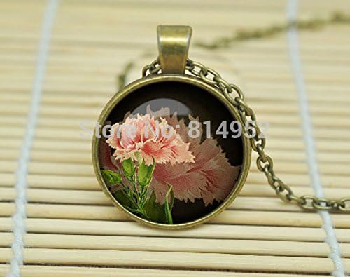 VintaStore Art Glass Necklace Clove Pendant Clove Necklace Clove Jewelry Flower Necklace A1336