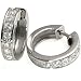 Goldmaid - Me O447S - Boucles d'Oreille Femme - Argent 925/1000 - Tour 10 Oxyde de Zirconiums Blancs