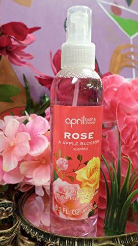April Bath &amp; Shower Rose &amp; Apple Blossom Body Splash, 6.1 fl oz.