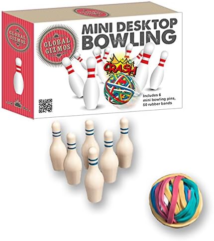 Global Gizmos Fun Mini Desktop 10-Pin Bowling Game