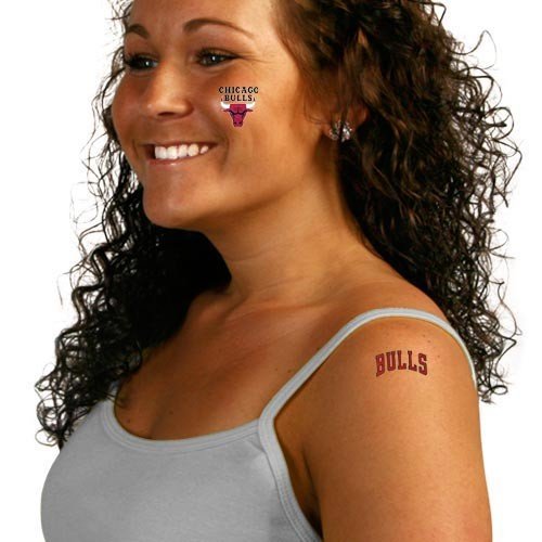 NBA Chicago Bulls 8-Pack Waterless Temporary Tattoos