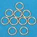 10 14K Gold-Filled Jump Rings Closed Jewelry 24 Ga 5mm