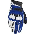 Alpinestars GPX Men's Leather On-Road Motorcycle Gloves w/ Free B&F Heart Sticker Bundle - Blue