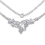2.90 Carat Genuine Tanzanite & Diamond .925 Silver Necklace