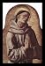 Carlo Crivelli (Altar of San Domenico at Ascoli, polyptych, left outer plate essay: St. Dominic) Framed Art Poster Print - 11 X 17