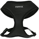 Puppia Soft Dog Harness, Black, X-Large