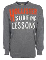 Hollister Mens Longsleeve Grey Surf Lessons