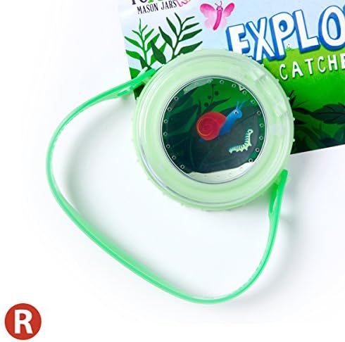 reCAP Mason Jars Kids EXPLORE, Bug Catcher Kit, Glow Green