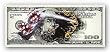$100 Bill With Dice by Michael Godard 15.75"x6.5" Art Print Poster