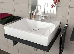 Waschbecken Aufsatzwaschbecken für das Badezimmer WC weißes Designer