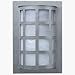 100 Outdoor Lighting Wall Fixture in Stainless Steel & White Glass