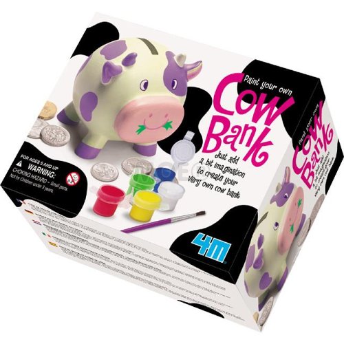 Childrens Toyshop  Toys : Paint Your Own Cow Bank